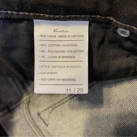 KANCAN Mid Rise Button Fly Flare Dark Gray Jeans Women’s Size 11/29 - Picture 11 of 12